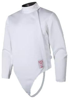 KXJPIZIYB Fechtbekleidung, Fechtoberteile für Erwachsene und Kinder, Tägliche Trainingskleidung, 350N, für Florett-/Degen-/Säbelfechtausrüstung(White Right Hand,48#)