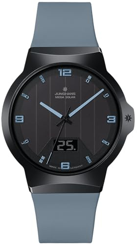 JUNGHANS Funk-Solar Herrenuhr Force Mega Solar Eisgrau 18/1401.00