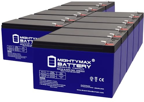 Mighty Max Battery 12V 9AH Gel F2 Replacement Battery Compatible with SLA12-9F2-10 Pack