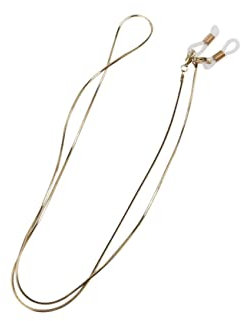 WRITWAA Lange Brillenkette Aus Kupfer Rutschfeste Sonnenbrillenhalterung Für Und Herren Modische Langlebige Goldene Kette Als Praktischer Brillenhalter