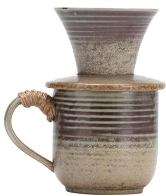 Caffettiera pour Over, Set Di Caffettiere In Ceramica Vintage, per Casa, Bar, Ristoranti, Campeggio, Grande Tazza da Caffè(Yellow)