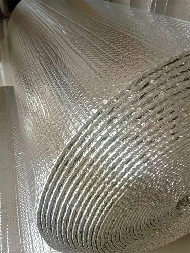 Film d'aluminium Pare-Vapeur, Isolation en Feuille d'aluminium, rétention de Chaleur, économie d'énergie, Isolation étanche Contre l'humidité, Isolation phonique, serres Autocollantes, Film