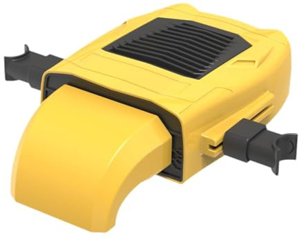 F Fityle Ventilador Headrest del Asiento de SUV Car USB 12V 24V para multipropósito 7.4x4.3x2 Pulgadas Accesorio Universal Asamblea Simple Ajustable 3, Amarillo