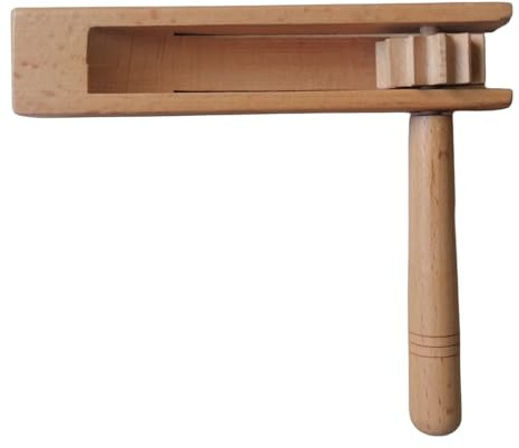 Juguete tradicional de Matraca - Sonajero de Rotación a Mano Cómodo, Bastón de Sonido de Carraca de Madera | Instrumento de percusión de Rotación Artesanal, Sonido de vergüenza para Deportes, Reúne