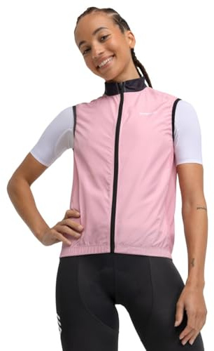 SIROKO - Chaleco Cortavientos de Ciclismo para Mujer V1-W Berthel - XXL - Rosa