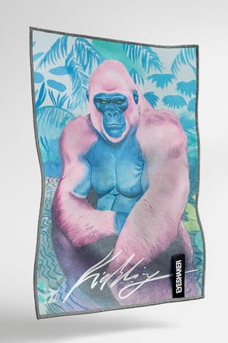 Hochwertiges Brillenputztuch (30 x 20 cm) - Mikrofaser Tuch zur Reinigung Ihrer Brille, dem Display von Handy und Laptop sowie dem Objektiv Ihrer Kamera von EYESHAKER® (Summer Edition)