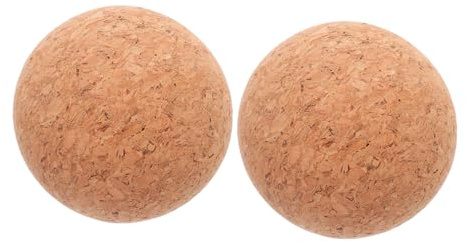 MAGICLULU 2pcs Wooden Cork Ball Stopper Soft Wood Cork Bottle Replacement for Wine Glass Decanter Airtight Seal for Whiskey Decanter Carafe Stopper for Holiday Parties