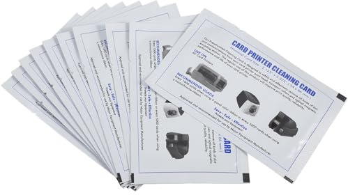 PRETYZOOM Lot de 15 Cartes de Nettoyage Double Face 125 X 8 CM en PVC pour Lecteurs de Cartes Bancaires Terminaux de Paiement et Caisses Enregistreuses – Nettoyage en Profondeur