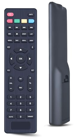 RYQIF Ersatzfernbedienung für Echosat/Hd-Line/Leyf/Bamof/Tevsan Box KT1045 | für Premiumx 520FTA/hd-line 20900 Satellite Receiver, Keine Einrichtung erforderlich,Empfindlich,Voll funktionsfähig