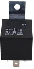 Relé Automotriz 40A 12V 24V 4 Pines 5 Pines Relé De Automóvil Con Zócalo De Relé JD 1912 1914 2912 2914 Modificación Y Mantenimiento Universal(5PIN Relay,12V)