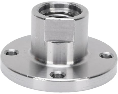 Yunseity Placa Frontal de Torno de Madera, Brida de 2 Pulgadas para Husillo de 18 Mm, Herramienta de Torneado de Portabrocas de Acero de Aleación de Alta Resistencia con 4 Orificios de Montaje de