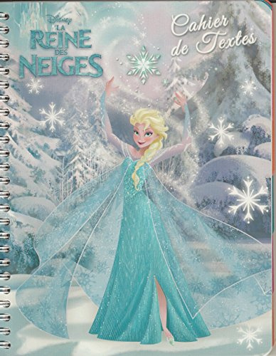 RENTREE SCOLAIRE - CAHIER DE TEXTE A SPIRALE REINE DES NEIGES