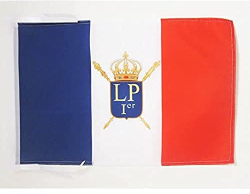 AZ FLAG Bandiera Luigi Filippo I di Francia (1830-1848) 45x30 cm Cordini | Uso interno ed esterno bandiera decorativa reale francese Louis-Philippe I de France 1830–1848 poliestere 100D
