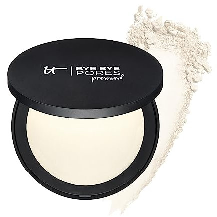 IT Cosmetics, Bye Bye Pores Face Powder, Instantly Minimises Look of Pores & Imperfections, Made with Anti Ageing Silk & Hydrolysed Collagen, Shade: Translucent