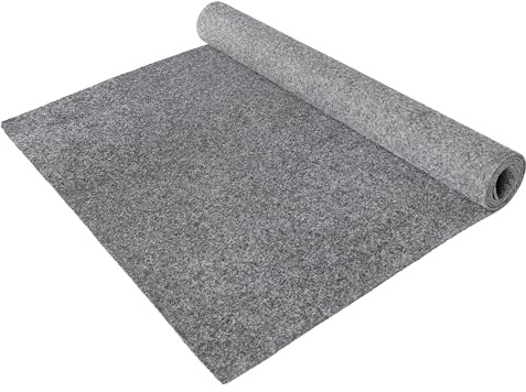 Primaflor Nadelfilz Turbo Teppichboden | Grau | 200x400 cm | Büro, Messe und Treppe, Teppichboden, Cfl-s1, Nutzungsklasse 33, Resine-Rücken und ca. 5 mm Höhe für