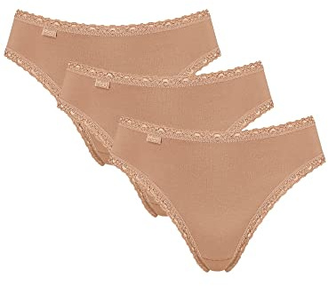 Sloggi 24/7 Cotton Lace Tai C3P Femme, Brush, 48