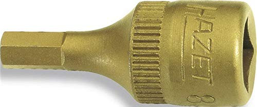 HAZET Steckschlüsseleinsatz 8501, 1/4 Zoll 6-kant, Schlüsselweite 5mm, L 28mm
