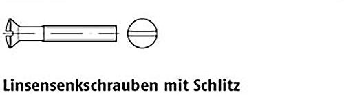 Linsensenkschrauben ISO 2010 A 4 M 3 x 12 A 4 VE=K 200 Stück