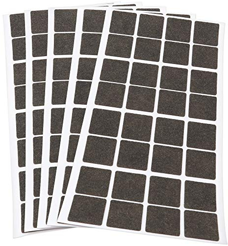 Adsamm FP-15-SA-BR-2525-32-5 FP-15-SA-BR-2525-32 160 x Felt Gliders, 25x25 mm, Brown