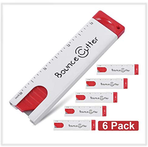 UCEC 6 Stück mini universal Sicherheits-Messer Cuttermesser mit automatischem Klingen-Rückzug, im Taschenformat, für Projekte und Schneiden, Büro, Zuhause, Kunsthandwerk