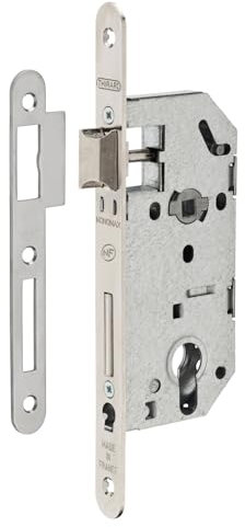 THIRARD - Serrure encastrable pour porte d'entrée monomax nf têtère acier nickelé