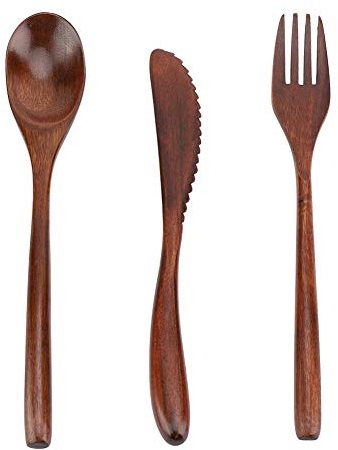 Aigend Ensemble de Vaisselle réutilisable - Ensemble de Vaisselle en Bambou réutilisable de Style Japonais Kit de Vaisselle Kit de Couverts de Camping(Dishware Set)