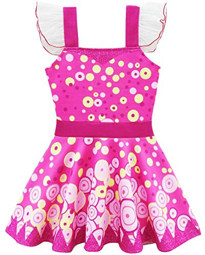 Lito Angels Mia and Me Kostüm Kleid für Kinder Mädchen Party Verkleidung, Größe Gr. 2-3 Jahre 98, Pink