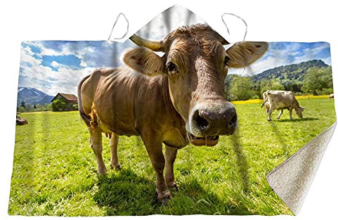YUNHOME Kapuzendecke Decke Mit Kapuze Kuscheldecke Blanket Hoodie Prairie Scalper Stil Dicke Mit Kapuze Decke Mantel Magische Hutdecke Kinderdecke Nickerungsdecke Mit Haubendecke-100X130.