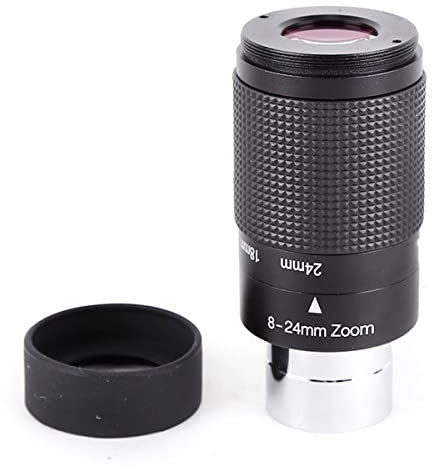Mikroskop-Zubehör-Kit 8-24mm Okular Zoom Kontinuierliches Zoomen, Variables Falten 1,25 '' 31,7 mm astronomisches Teleskop Mikroskopische Objektträger (Color : 8-24mm)