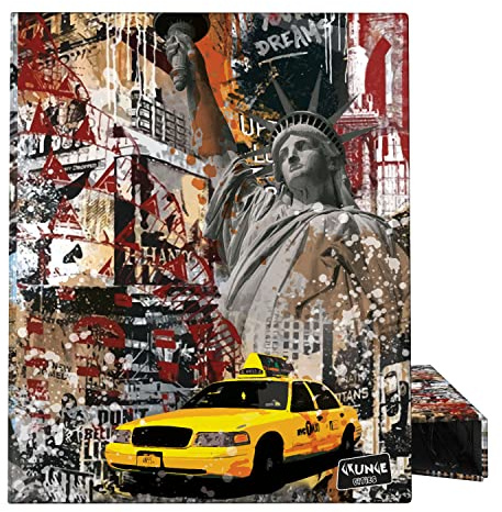 Grafoplás 88142646. Ringbuch A4, 4 Ringe gemischt 25 mm, Kollektion Grunge Cities, New York, FSC-zertifiziert