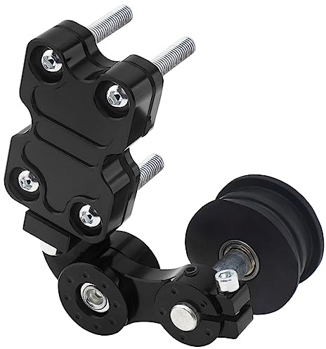 Windance Tensor de cadena ajustable para motocicleta, Chopper, ATV (negro)