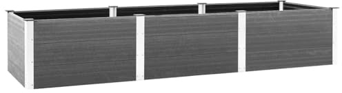 vidaXL Hochbeet Grau 300x100x54 cm WPC