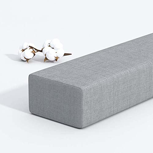 Lückenfüller für langes Bett, individuelle Größe, schließen Sie die Lücke zwischen Kopfteil, Wand oder Fußteil für Einzel-/Doppel-/Kingsize-Bett, rechteckige Matratzenstütze, dicke Armlehnenkissen