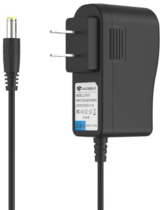 ANTOBLE Power Adapter Compatible with Yealink T54W Power Supply Yea-ps5v2000us Voip Telephone Adapters Home Phone Charger Replacement Part 5V 2A Power Charger for Yealink Phone Cord SIP Accessories