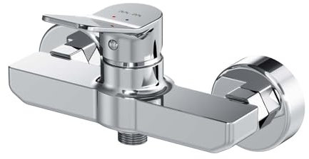 AM.PM X-Joy FXA20000 Duscharmatur mit Einhebelmischer, Mischbatterie Dusche, Einhand-Brausebatterie, Einhebelarmatur Bad, Brausearmatur für Badezimmer, Chrom