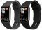kwmobile 2X Sportarmband kompatibel mit Xiaomi Mi Band 8 Pro Armband - Fitnesstracker Band Set aus TPU Silikon