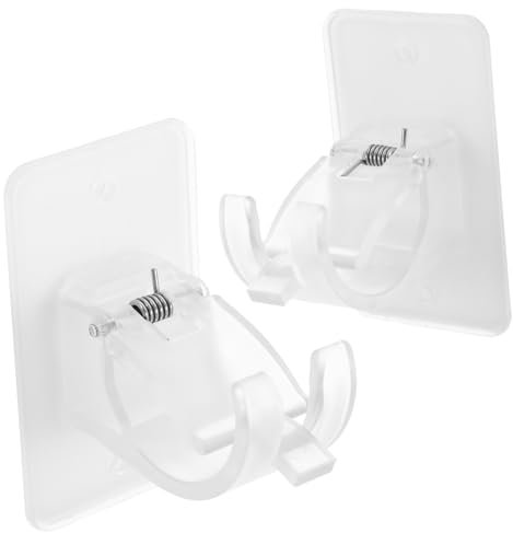 Alipis 2satz Gardinenstangenhalter Selbstklebend Ohne Bohren Stangenstütze Wandhalterung Für Vorhangstangen Leicht Zu Reinigen