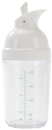 200ml salad dressing container, condiment bottles, salad dressing bottles, salad dressing shaker, BPA prevents leakage, salad dressing pot with lid (white)