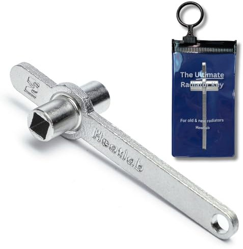 The Ultimate Radiator Key - Dual-Sized Imperial & Metric - Premium Stainless Steel Rad Key for Efficient Heating Maintenance - Essential Plumbing Tool | Patented Bleed Key Design