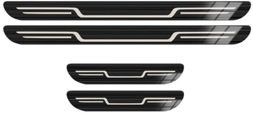 WYHHL Protector Umbral Puerta de Coche para Jeep Grand Cherokee WK2 2011-2022 2023 2024 2025, Acero Inoxidable Decoración Estribos Antiarañazos Accesorios