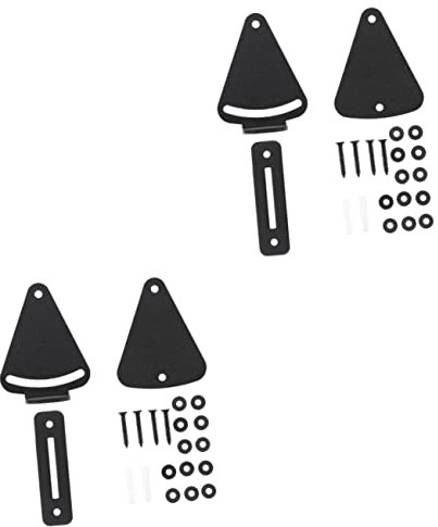Angoily 2 Ensembles serrure de porte de grange à l'intérieur blocs pôle midi verrou pour salle de bain serrure à loquet pour porte serrure d'intimité de porte de grange Acier Carbone Black