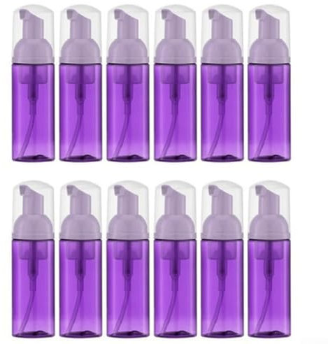 Schlankes Design, 60 ml Schaumstoff-Pumpflasche, ideal zur Aufbewahrung von Seifen und Haarpflege-Lösungen (60 ml, Violett)