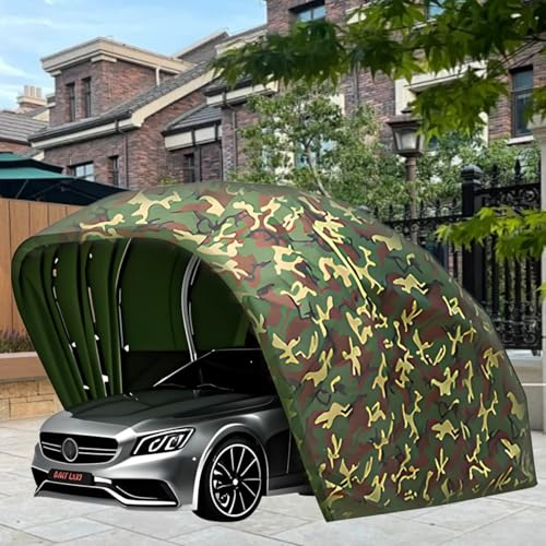 Garage semi-automatico retrattile, in acciaio inox, per esterni, pieghevole, con teli parasole, per parcheggio, cortile, giardino
