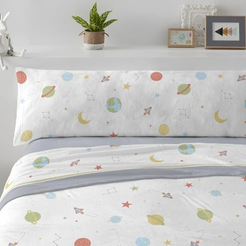 Burrito Blanco | Sábanas de Coralina | Cama de 135cm. (+Medidas Disponibles) | Diseño 991 | Color Azul Acero (135x190/200cm.)
