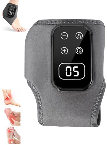 Massaggiatore per piedi 3 in 1, massaggiatore per piedi con calore elettrico, massaggiatore per piedi per neuropatia, massaggiatore per caviglia con 5 modalità, 5 livelli di calore, regalo unisex