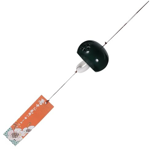Abaodam Carillon à Vent en Céramique de Style Japonais Pendentif Fleur de Cerisier Cloche Décorative Suspendue pour Jardin et Intérieur Décoration Apaisante pour Balcon et Terrasse