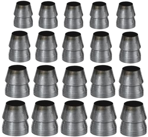Ciieeo Lot de 20 Cales Coniques en Fer pour Renforcement de Manches D'outils de Jardinage, Diamètre 8-13 Mm, Accessoires Compacts pour Marteaux et Haches, Outil Portable de Fixation