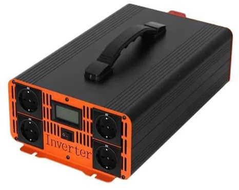 Convertidor Portátil Energía Solar Coche Transformador Onda Sinusoidal Pura 7000 W CC 12 V 24 V 48 V 60 V 72 V A CA 220 V Transformador(24V)