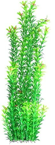 Plante aquatique artificielle 50cm, grandes plantes en plastique avec fleurs, décoration d'aquarium, 20.5 pouces