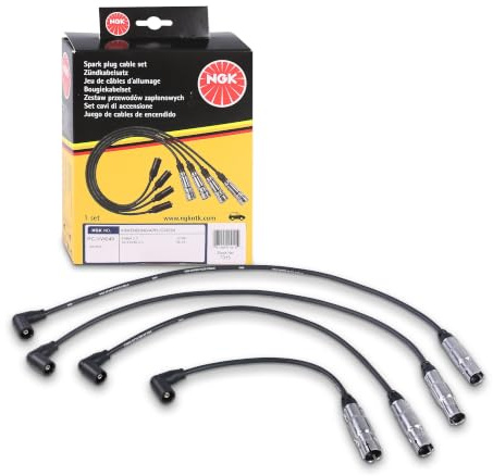 NGK 7015 Zündleitungssatz Zündkabelsatz Kompatibel mit VW Golf 4 Schrägheck 1J1 RC-VW249 | Rc-VW249, 7015 passend für A3 Alhambra Fabia Octavia